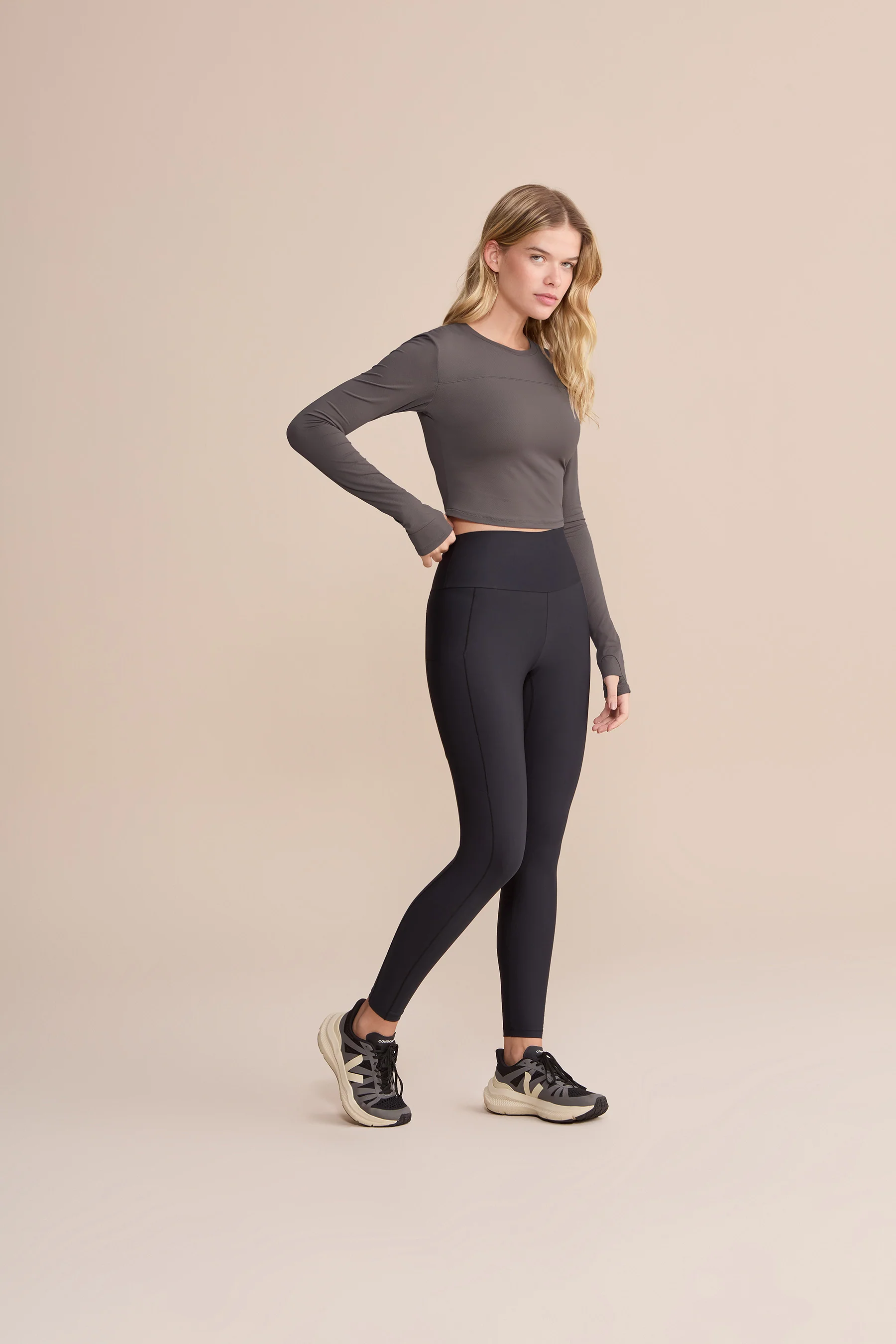 Action Skin® Cut Out Long Sleeve Top - Image 3