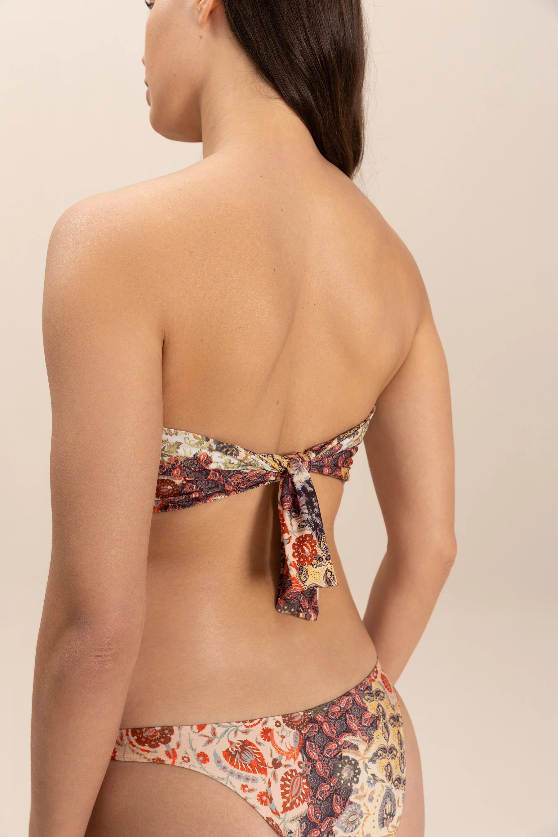 Boho Bloom Multi Bandeau Bikini Top - Image 2