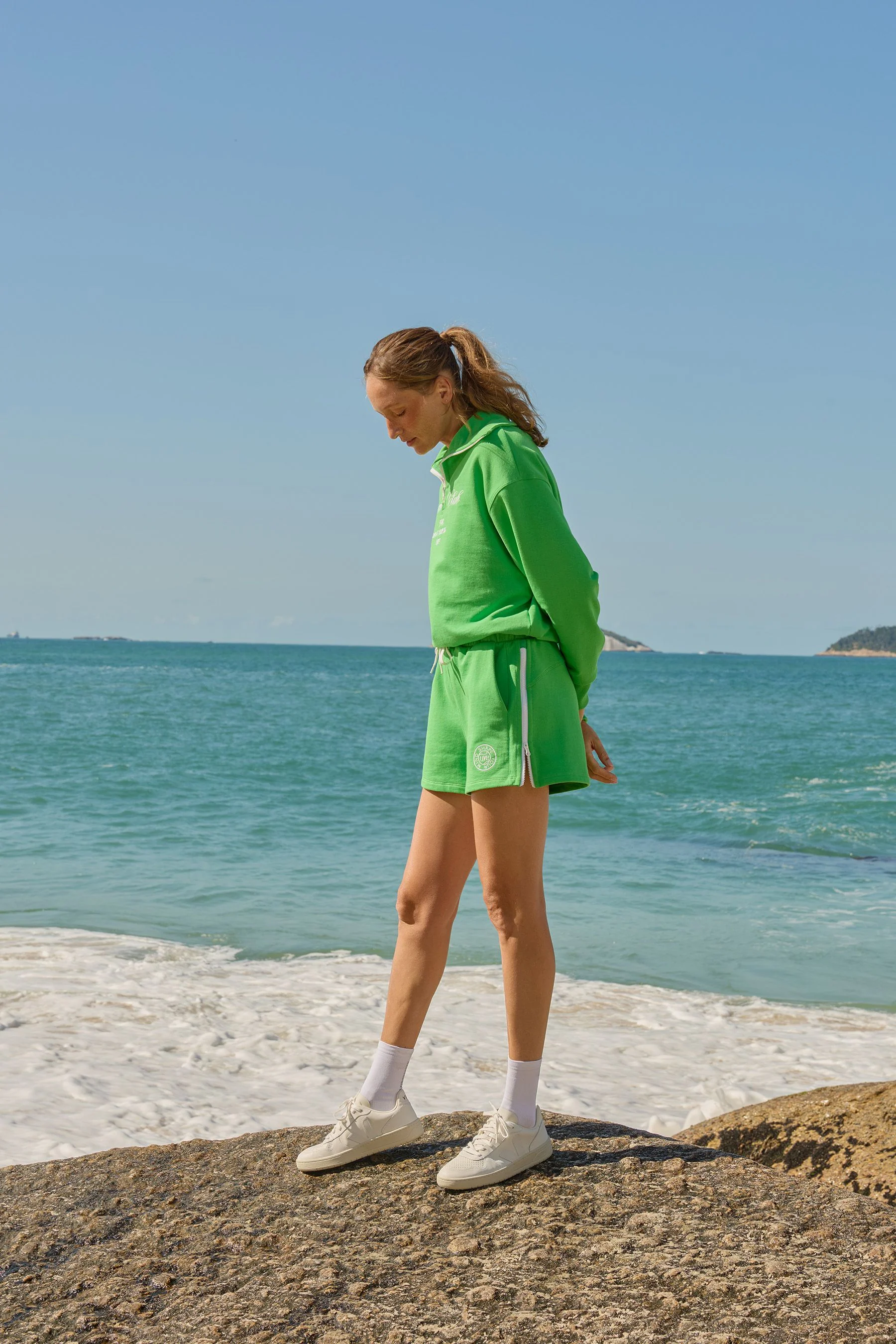 Sweat Zip Shorts