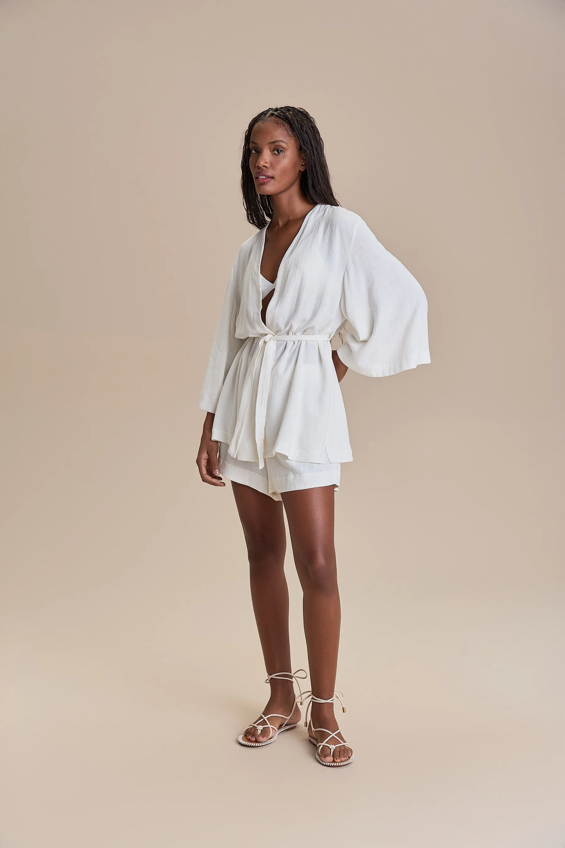 Coastline Frost Kimono