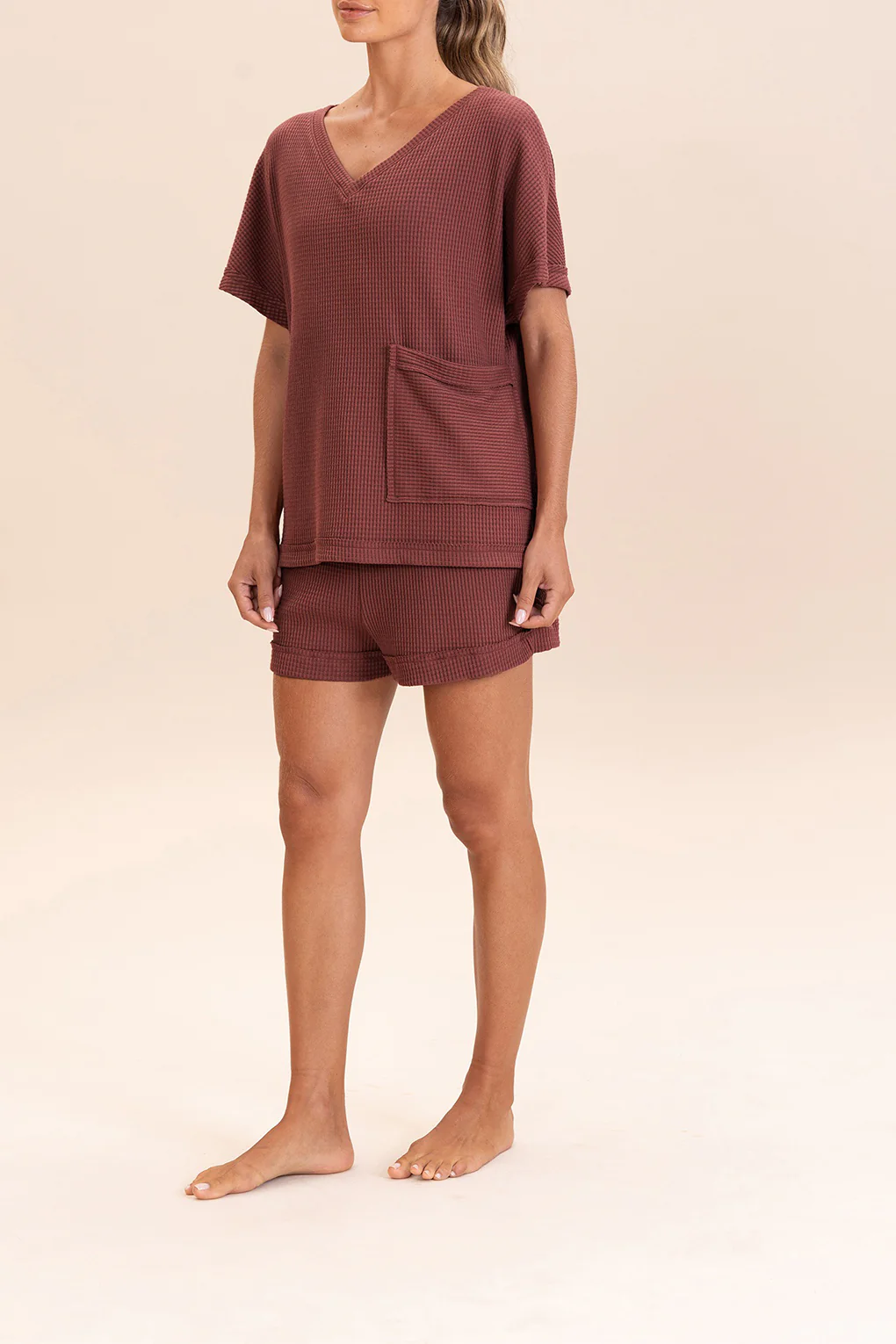 Cozy V-neck Oversized Sweater - Image 3
