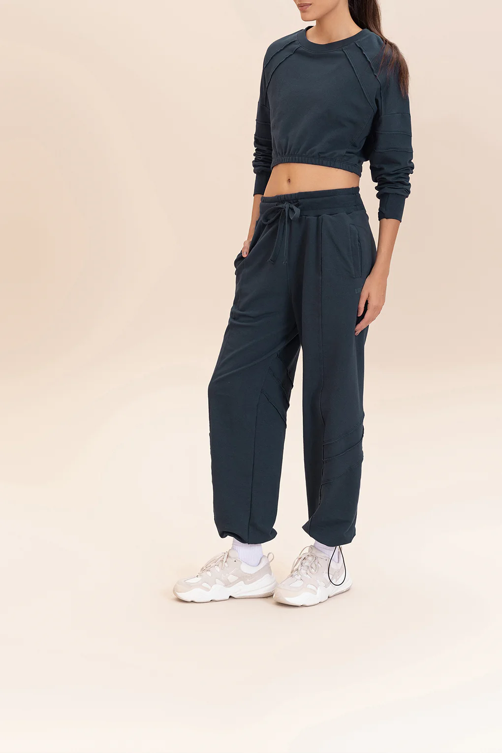 Cropped Cut Jog Sweatshirt - Image 3