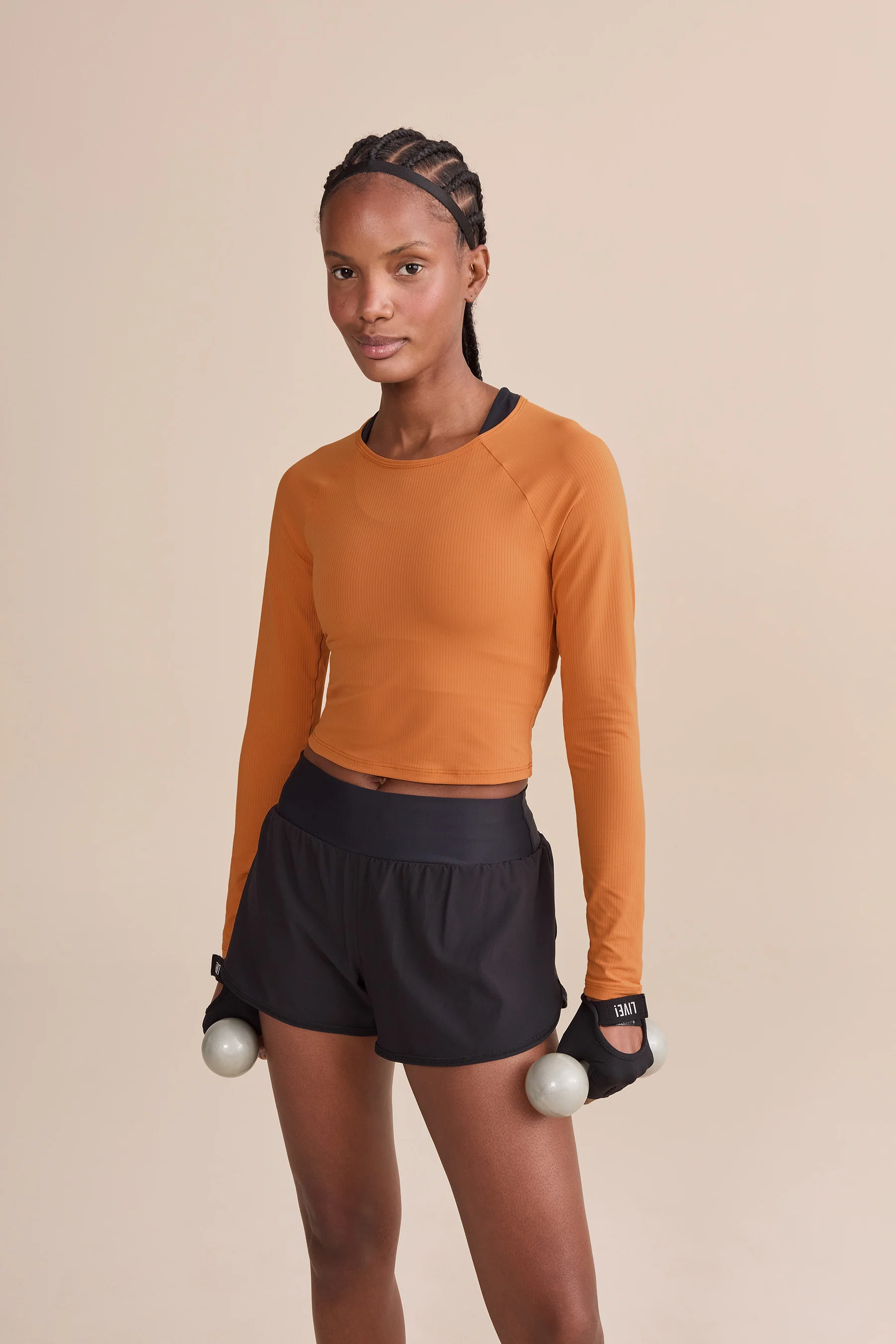 Cut Out Ribbed Knit Long Sleeve Top - Image 3