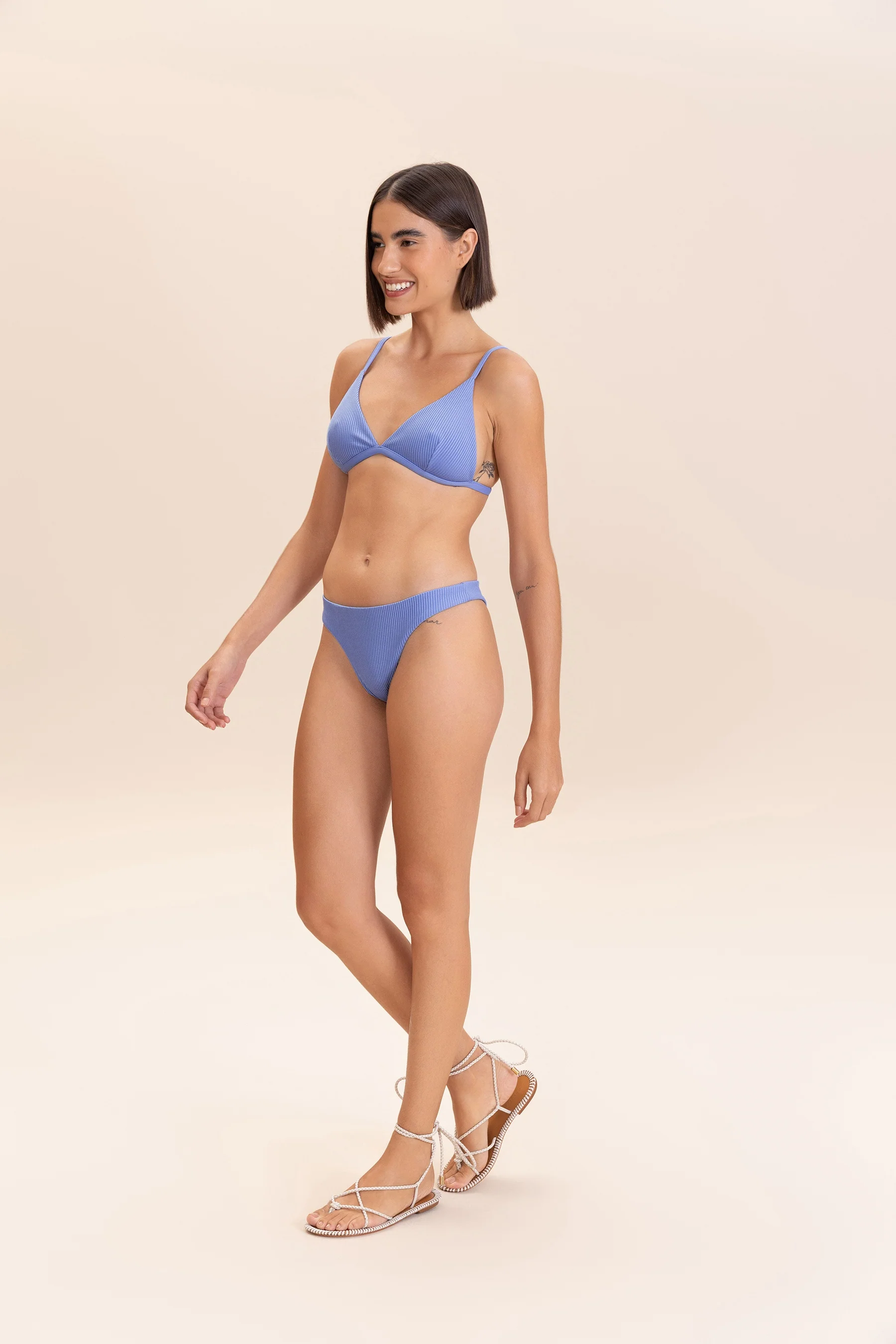 Gloss Rib Bikini Bottom