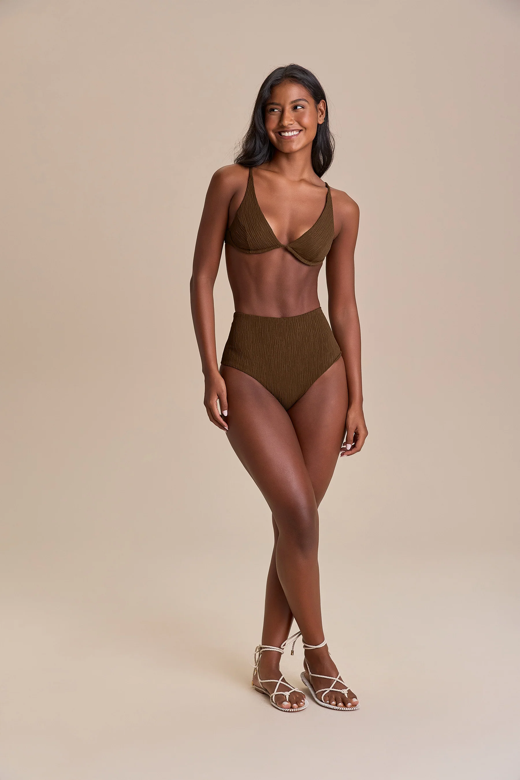 Jacquard Curl Hot Pant Bikini Bottom - Image 5