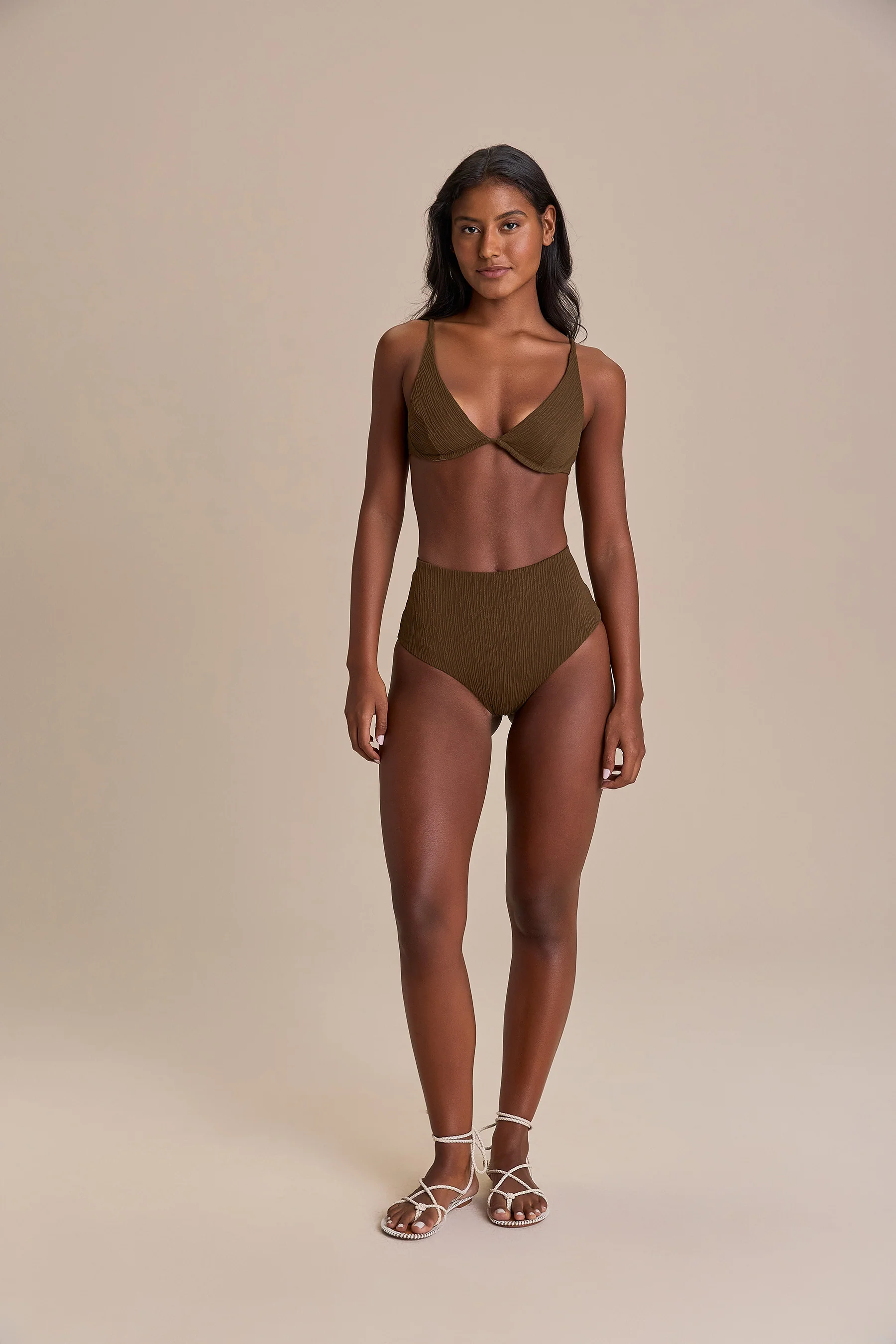 Jacquard Curl Hot Pant Bikini Bottom - Image 7