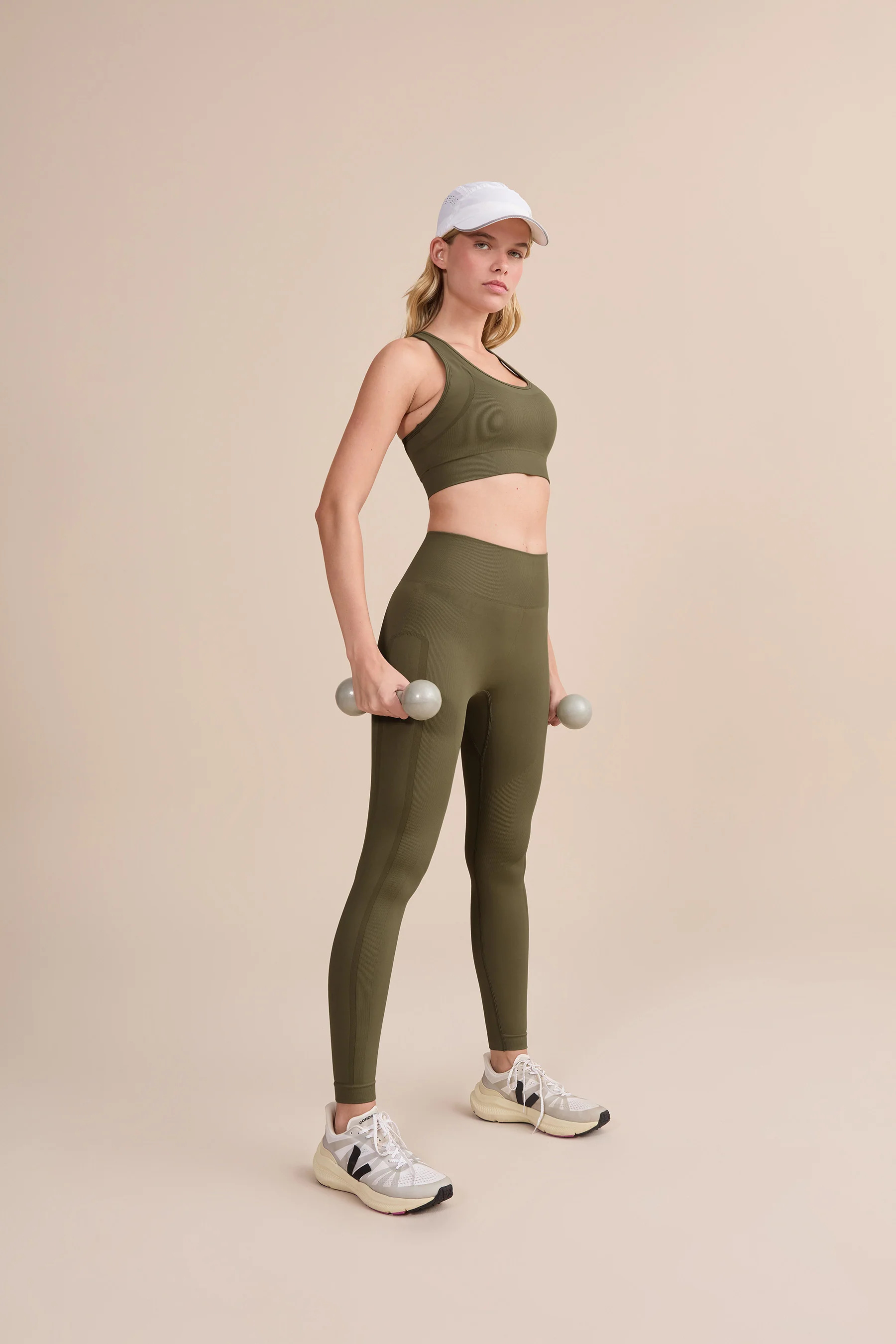 Mix Seamless Knit Racerback Sports Bra