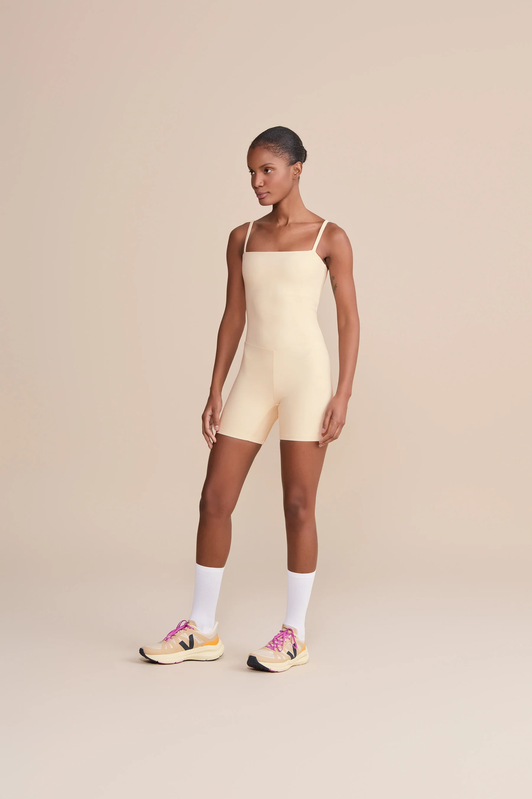 Neoprene Fit Shorts Romper - Image 2