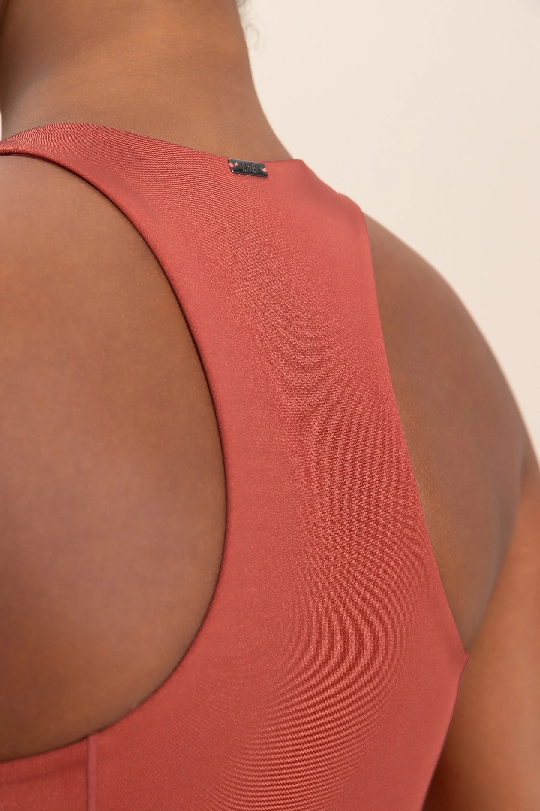 Neoprene Shine Racerback Sports Bra - Image 2