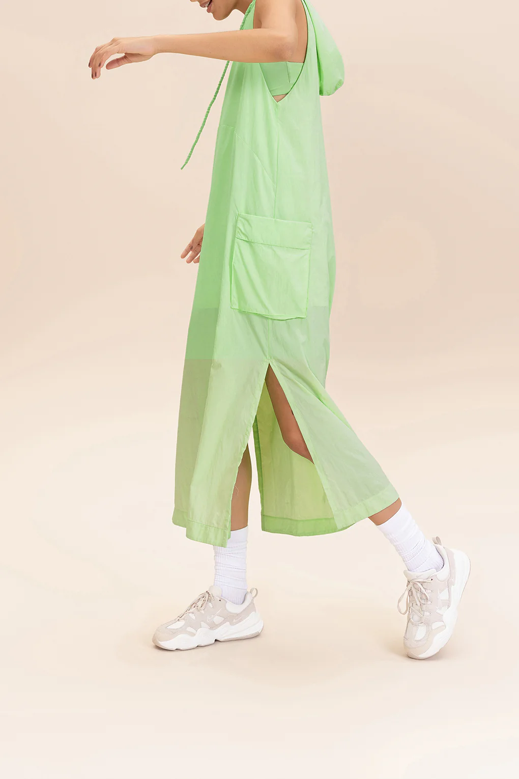 Nylon Net Midi Dress - Image 3