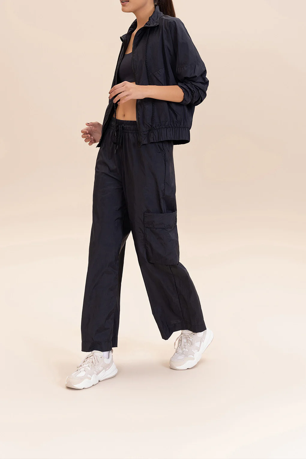 Nylon Net Straight Leg Pants - Image 4