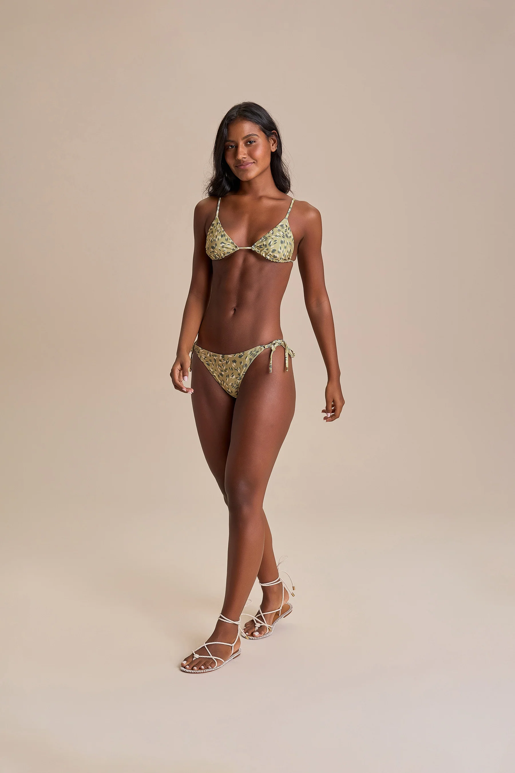 Ocean Petal Triangle Bikini Top - Image 2