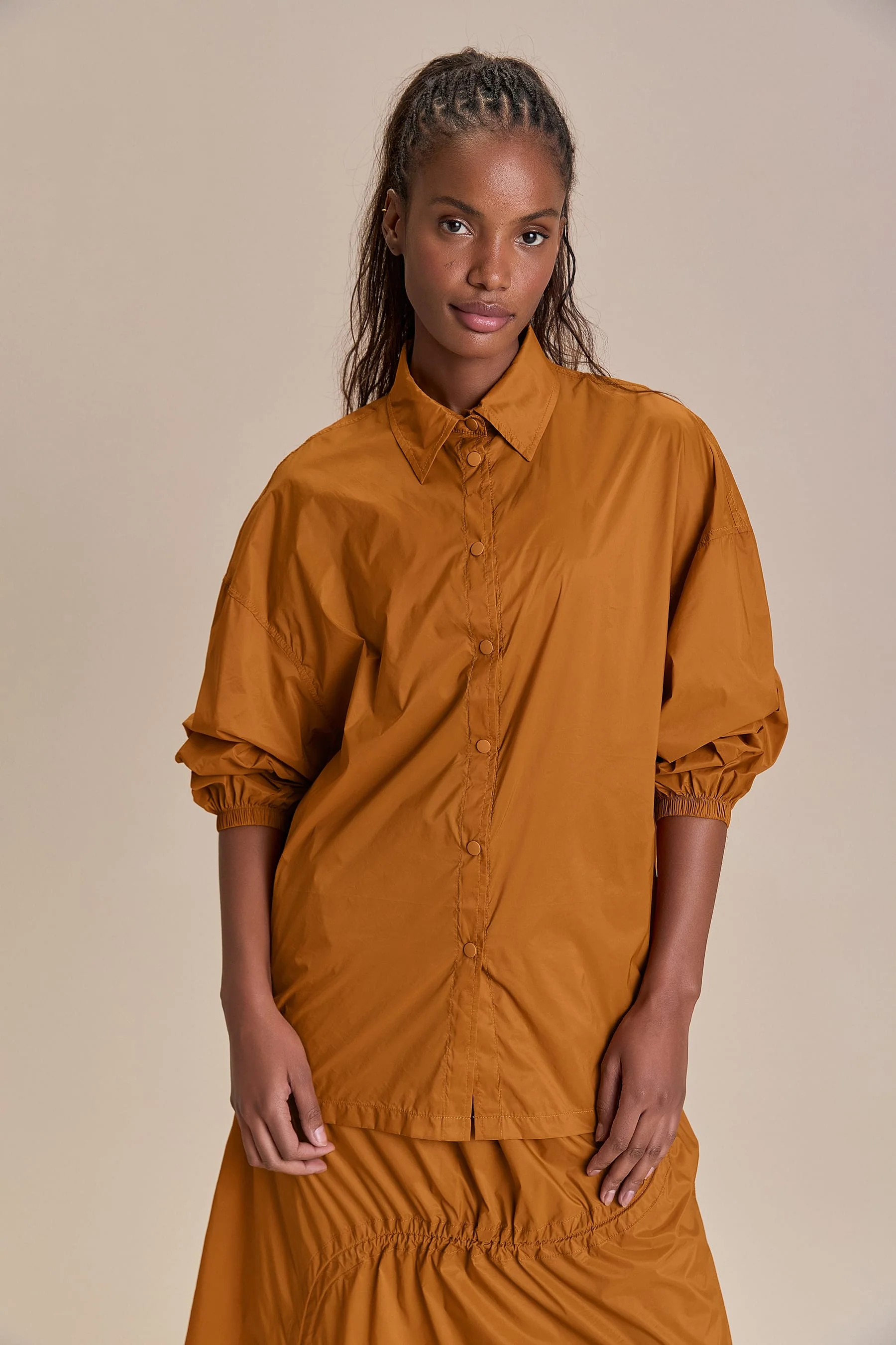 Oversized Nylon Light Shirt - Image 3