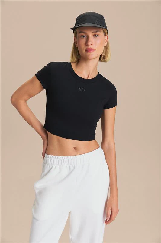 Pima Slim Cropped Top - Image 3