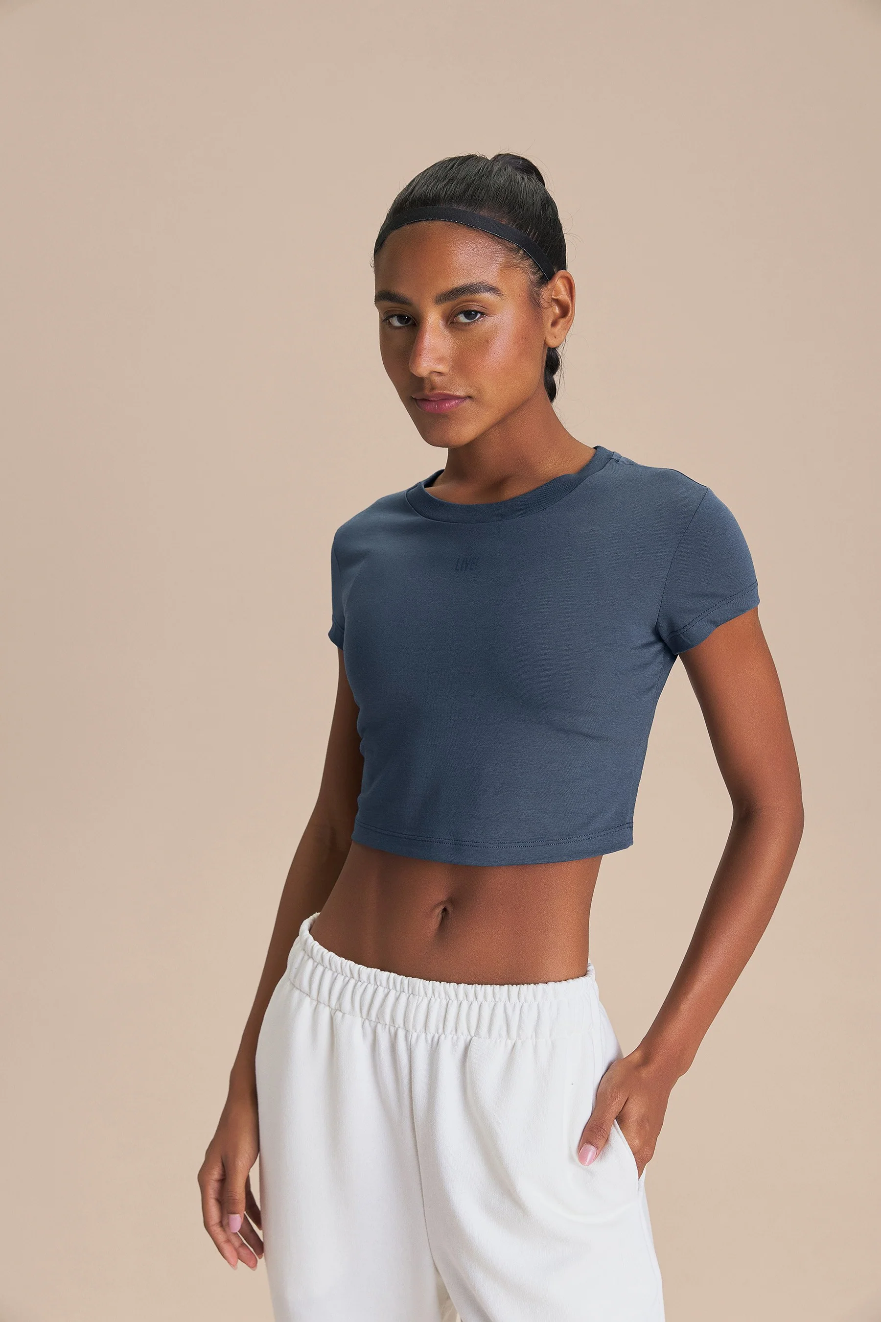 Pima Slim Cropped Top - Image 6