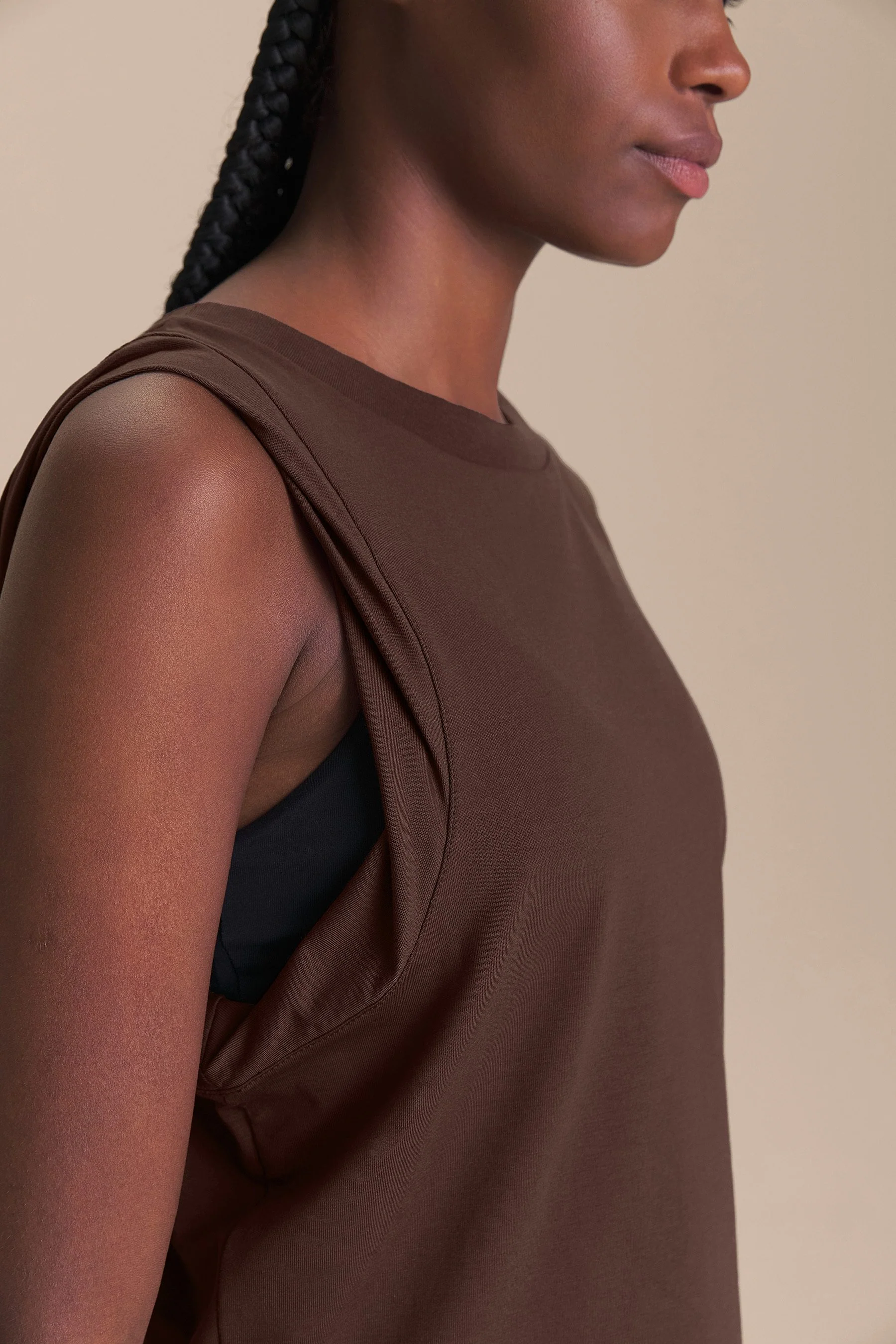 Pima Slim Twist Tank Top - Image 2