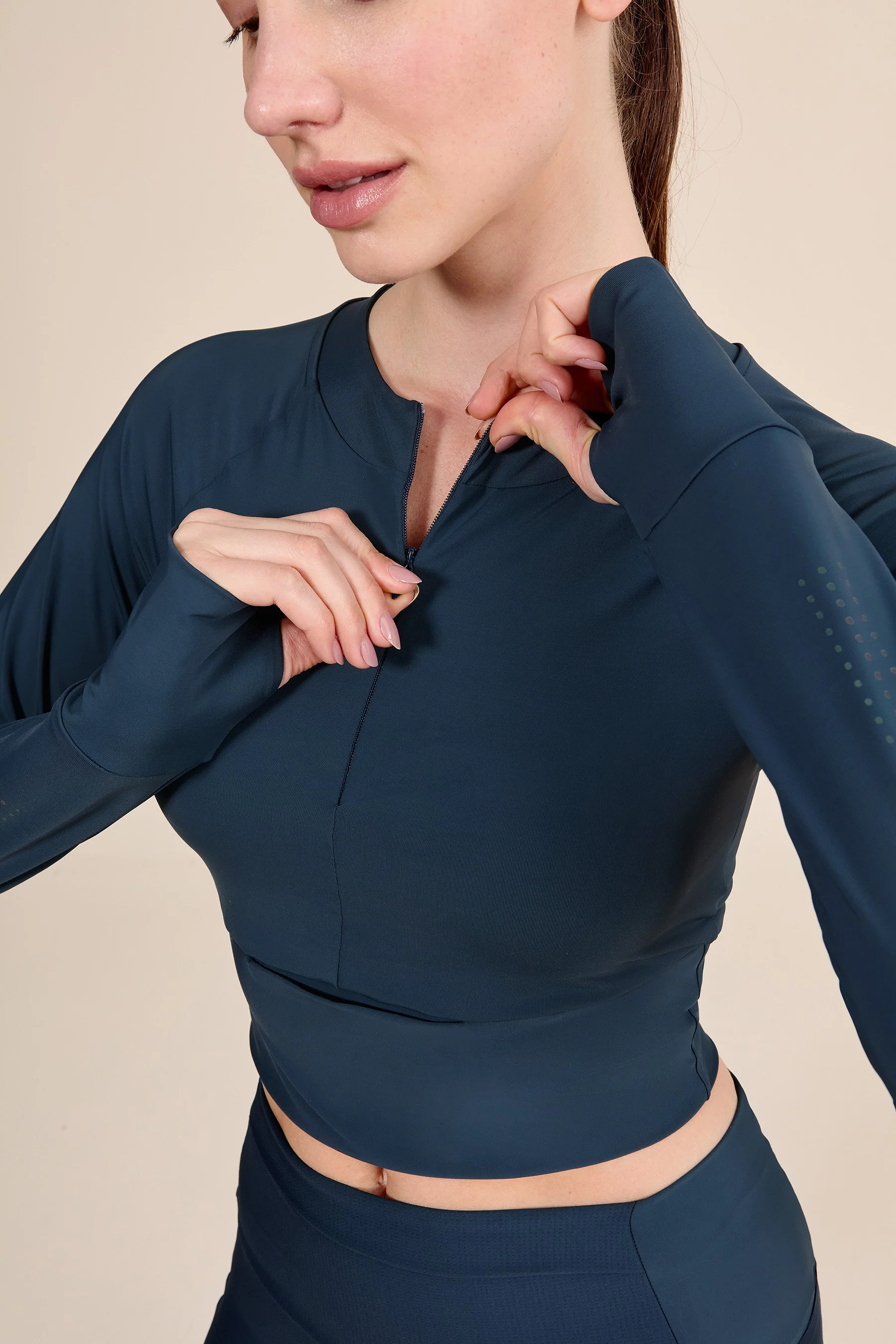 Race Pro® Tule Cropped Long Sleeve Top - Image 3