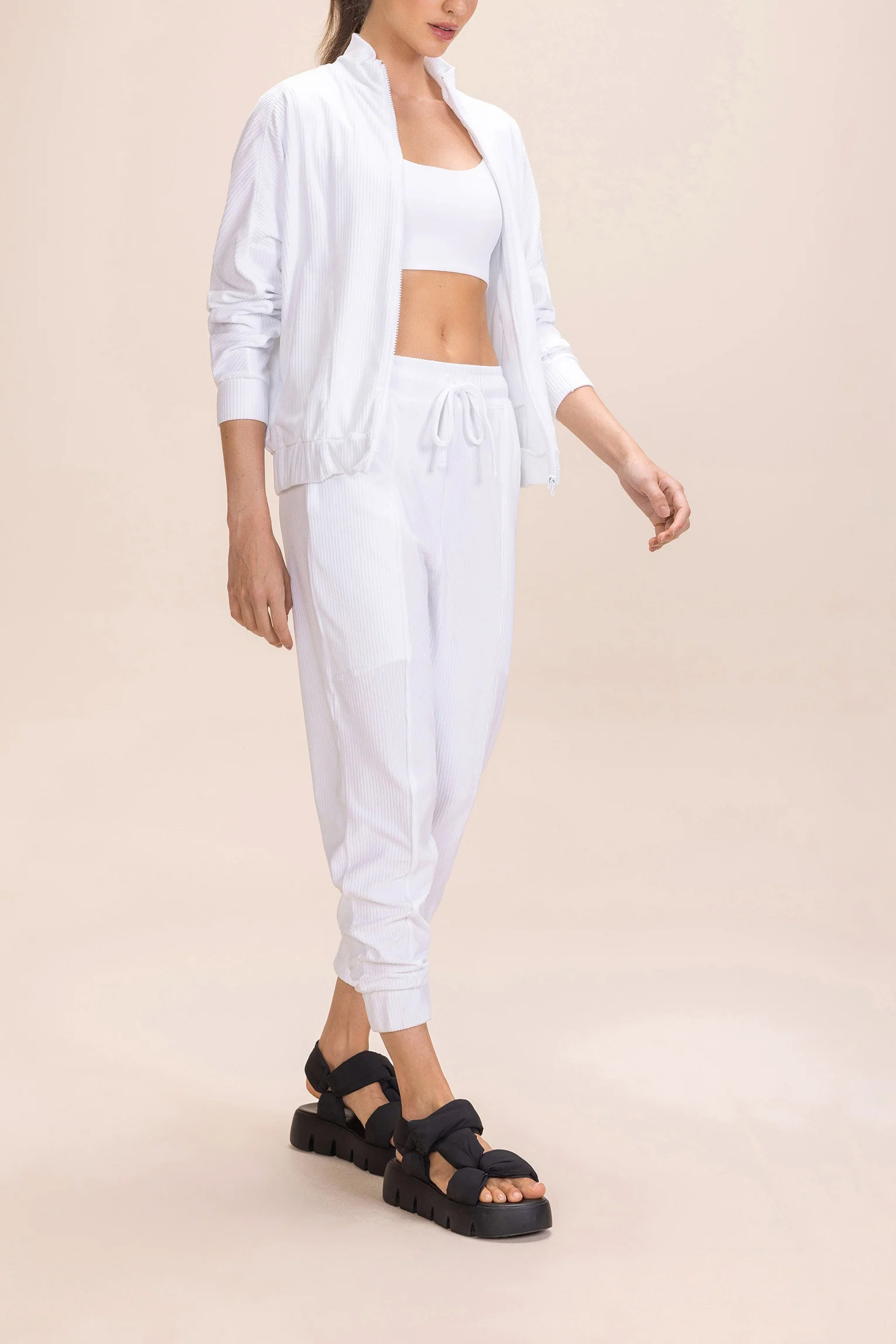 Rib Plush Pants - Image 3