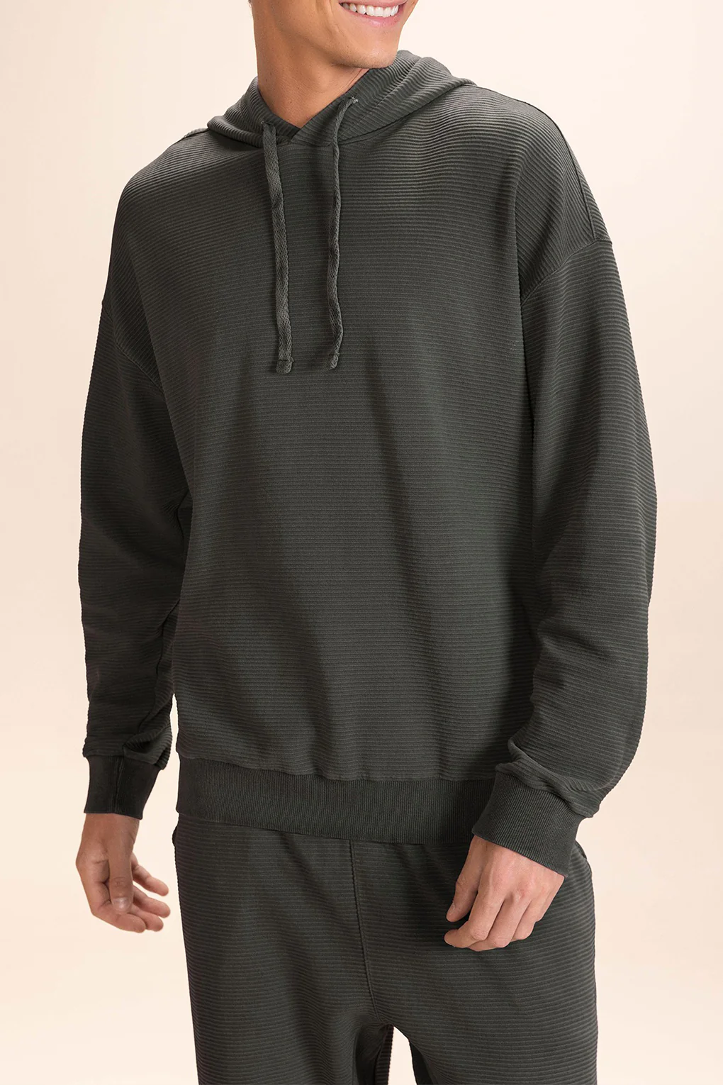Ribbed Washed Men's Sweatshirt