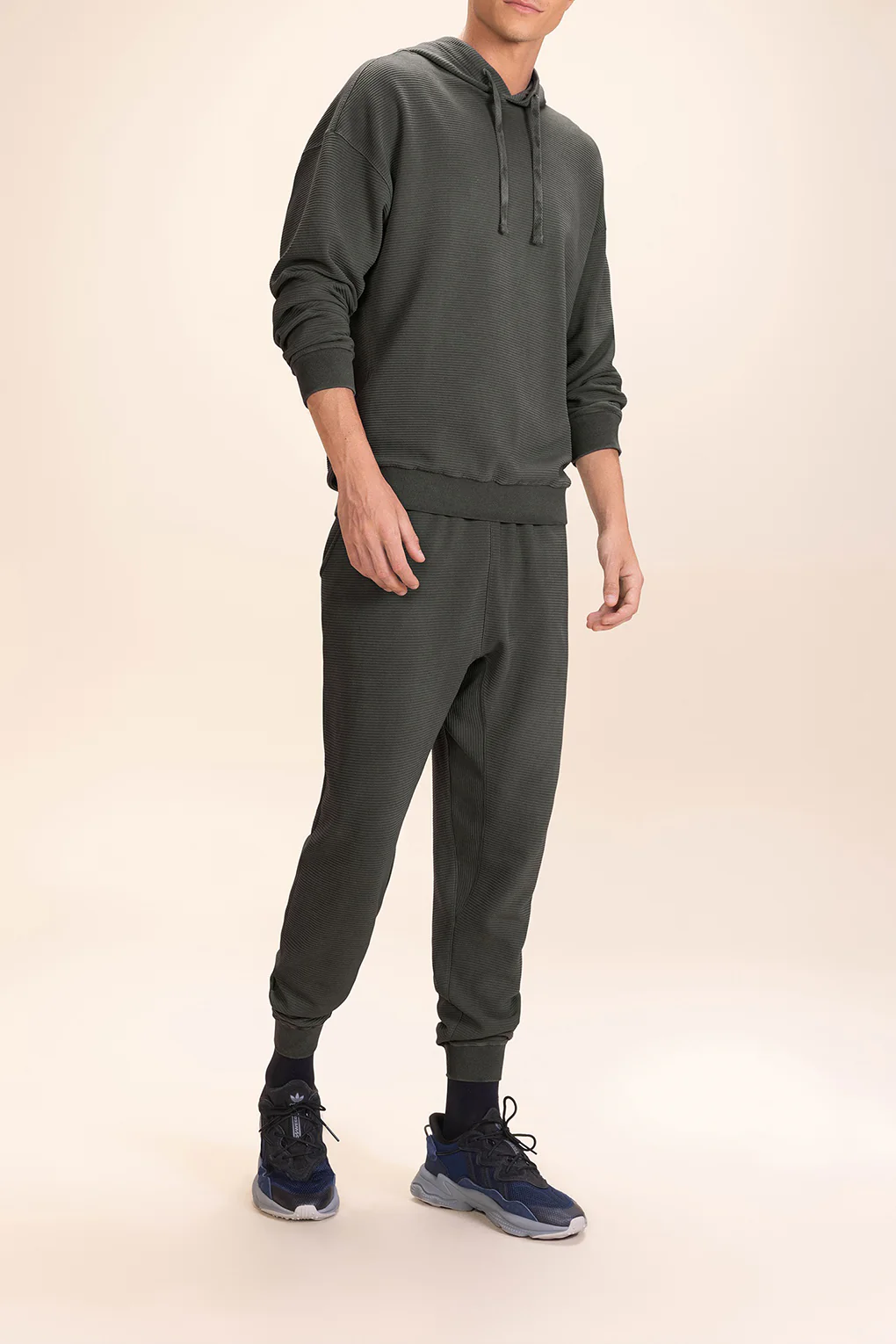 Ribbed Washed Men's Sweatshirt - Image 5