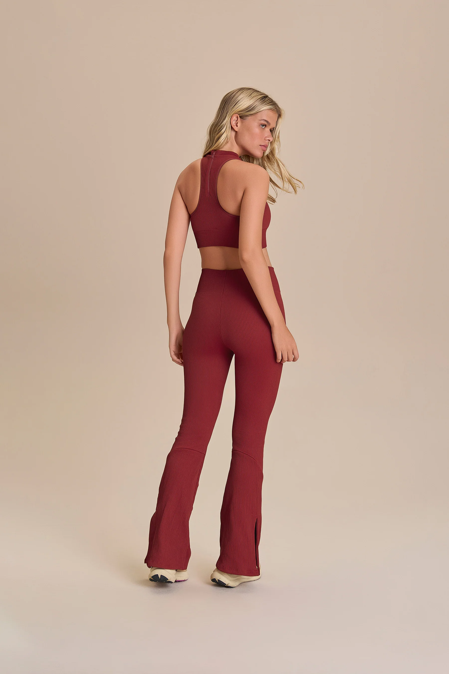 Seamless KnitĀ® Zip Flare Pants - Image 2