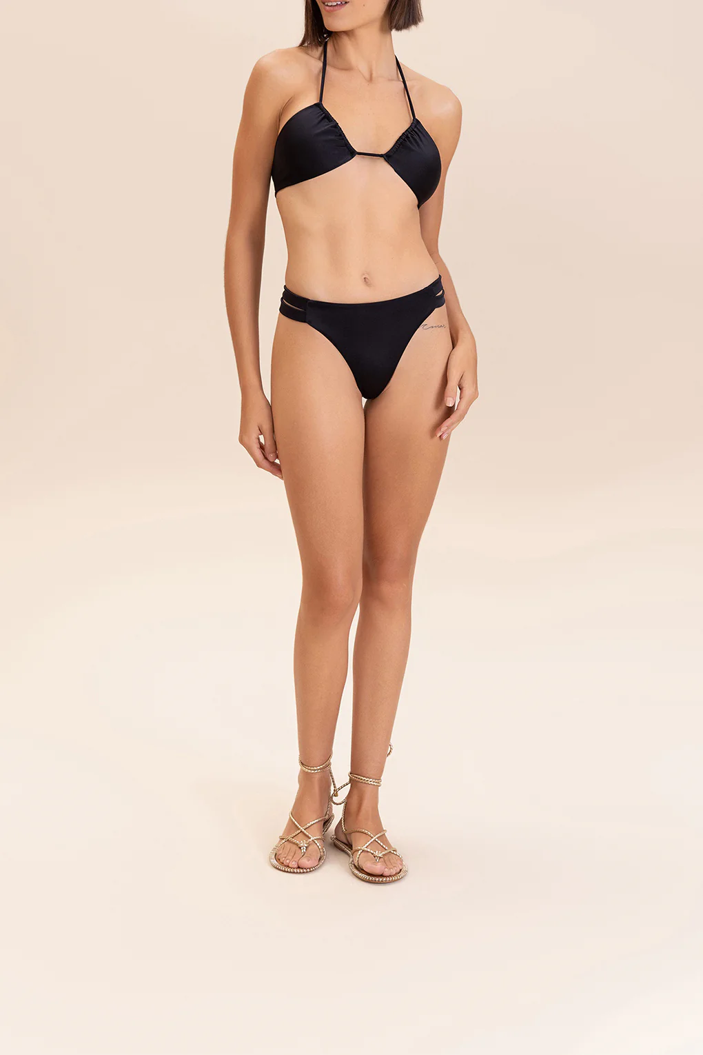 Shine Cut Out Bikini Bottom - Image 3