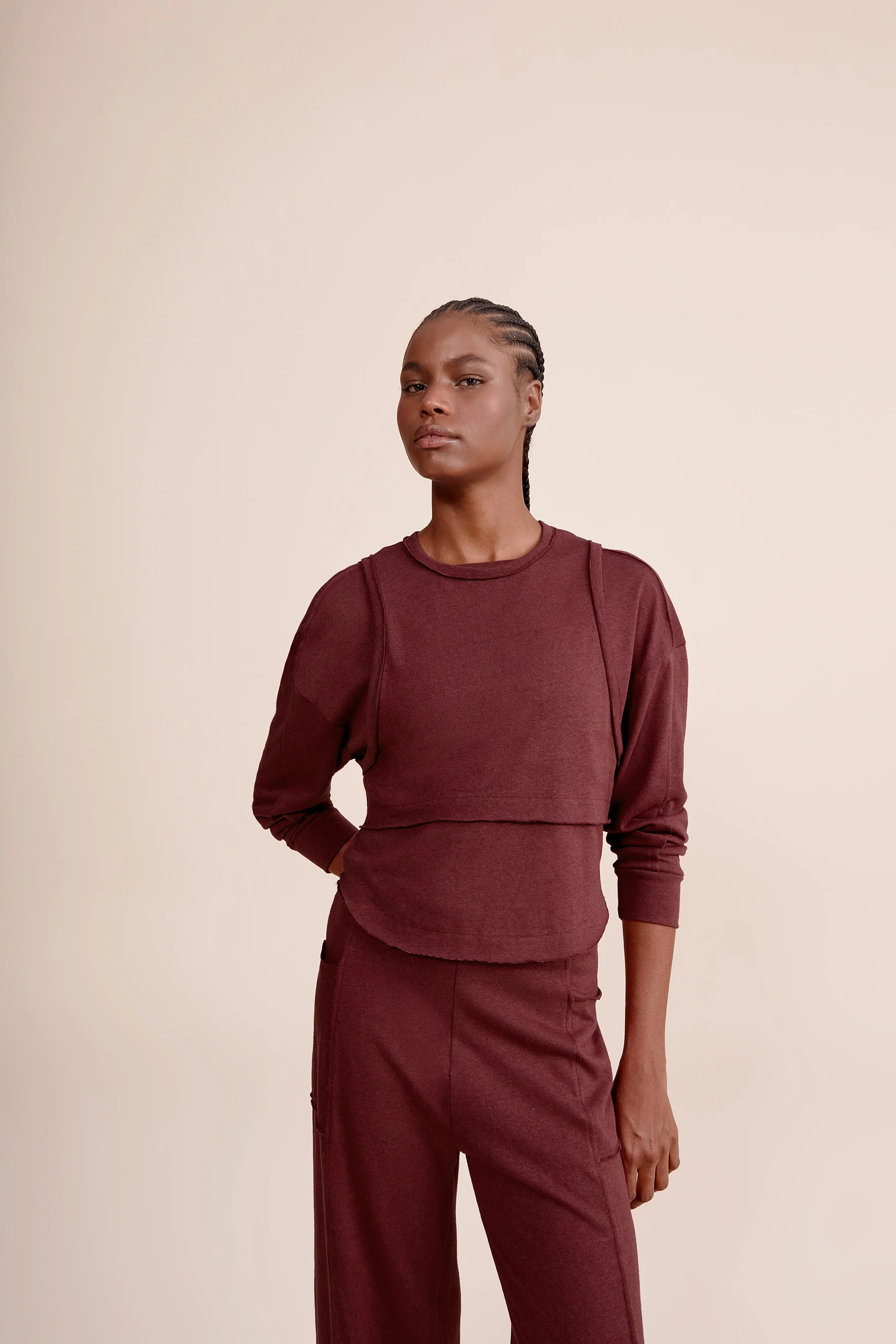 Slow Sweatshirt and Tank Top Set