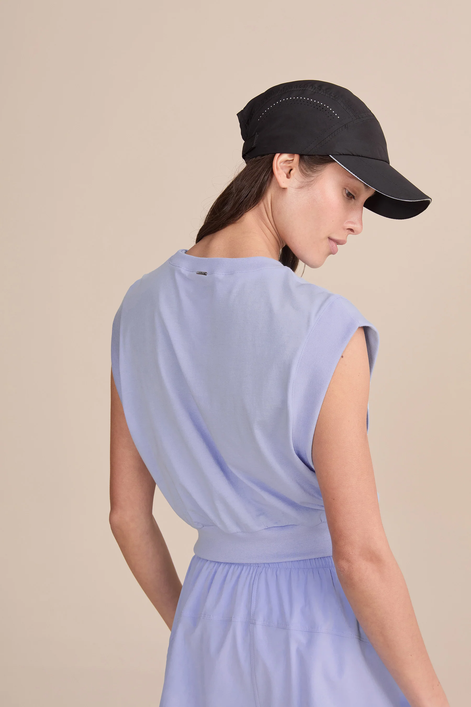 Soft Pima Cropped Tank Top - Image 2