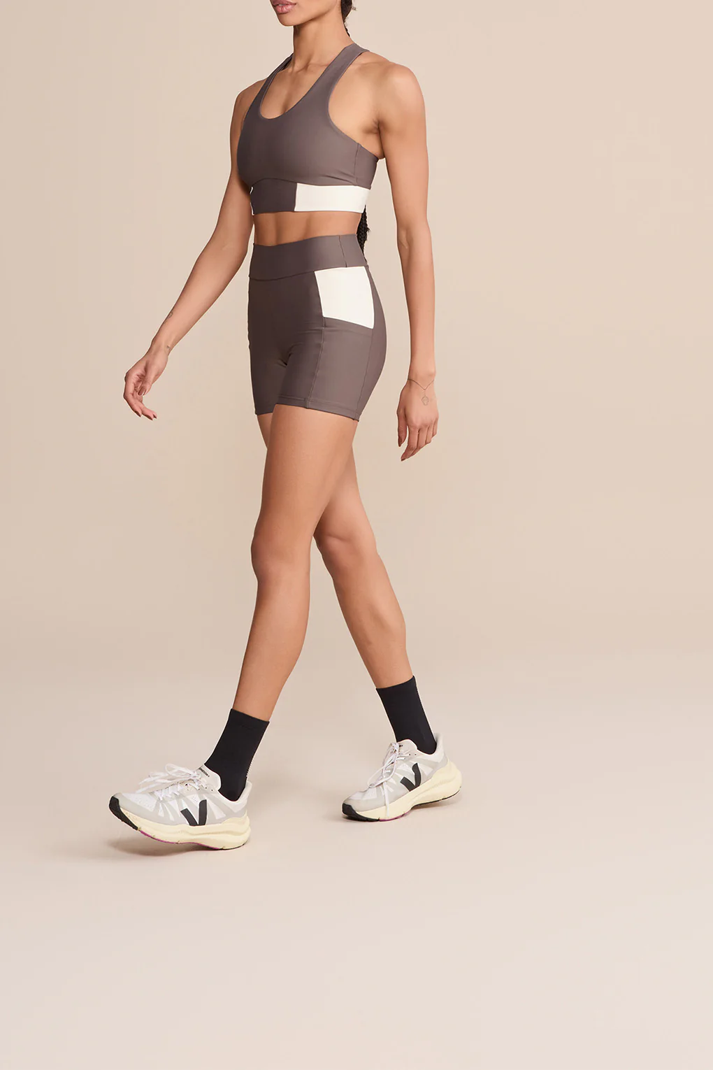 Suede Contrast Pocket Shorts