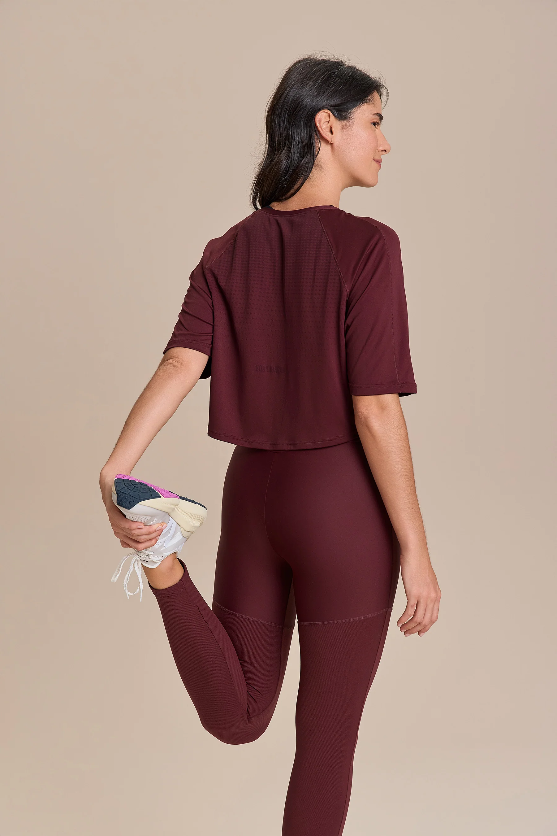 V Neopren Fit Line Leggings - Image 3