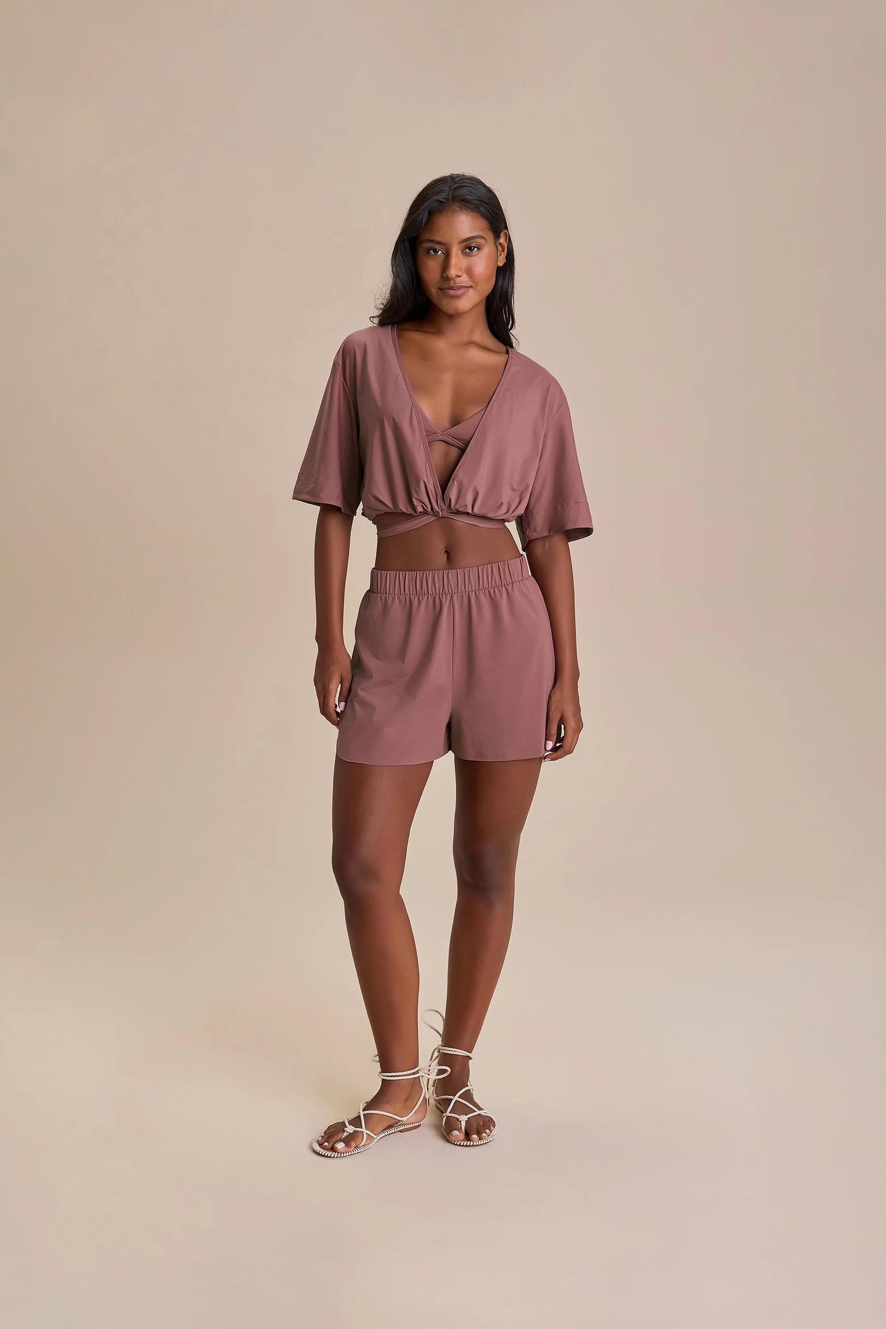 V Wide Blouse
