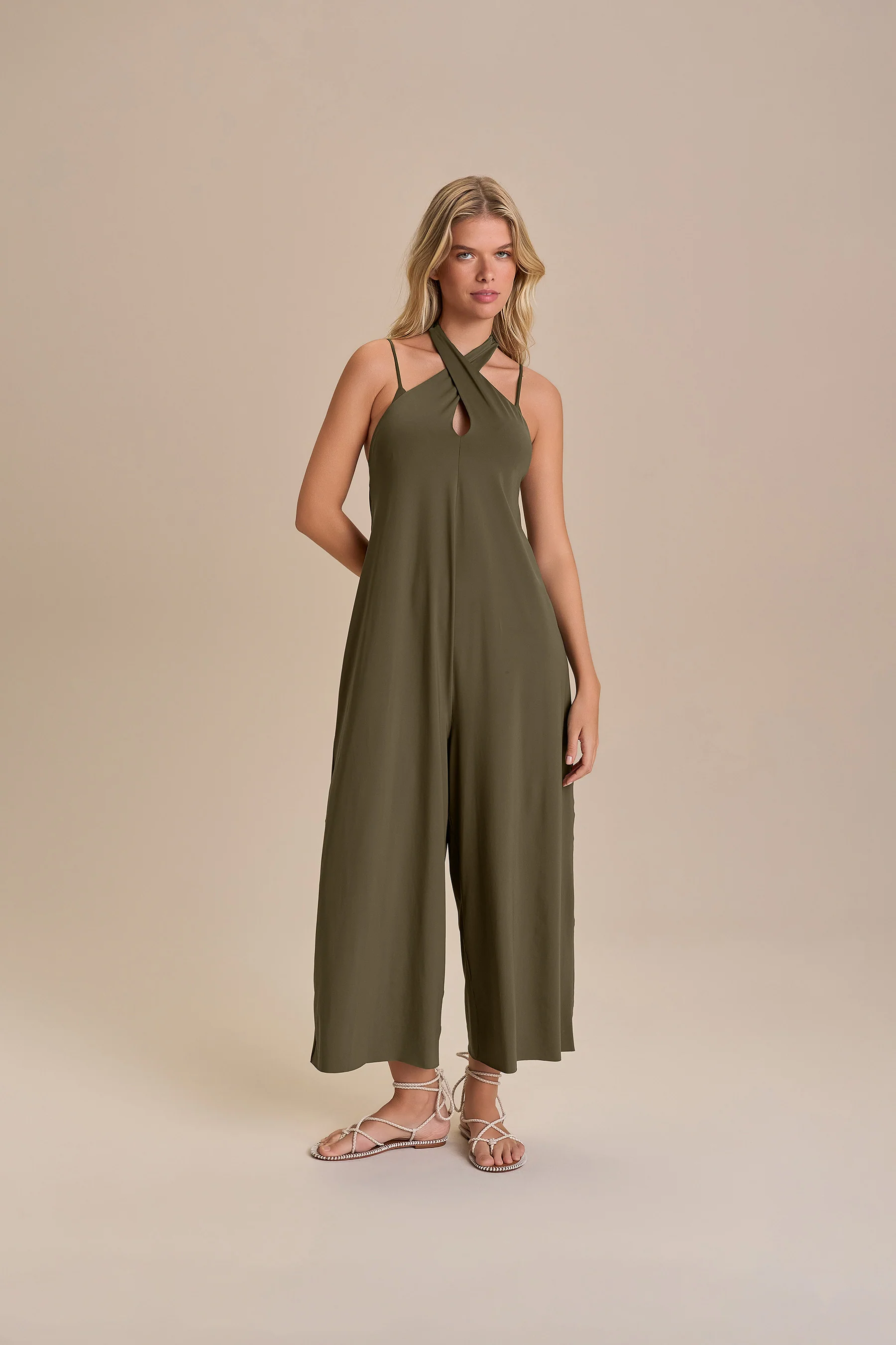 Wide One-Shoulder Jumpsuit - Image 4