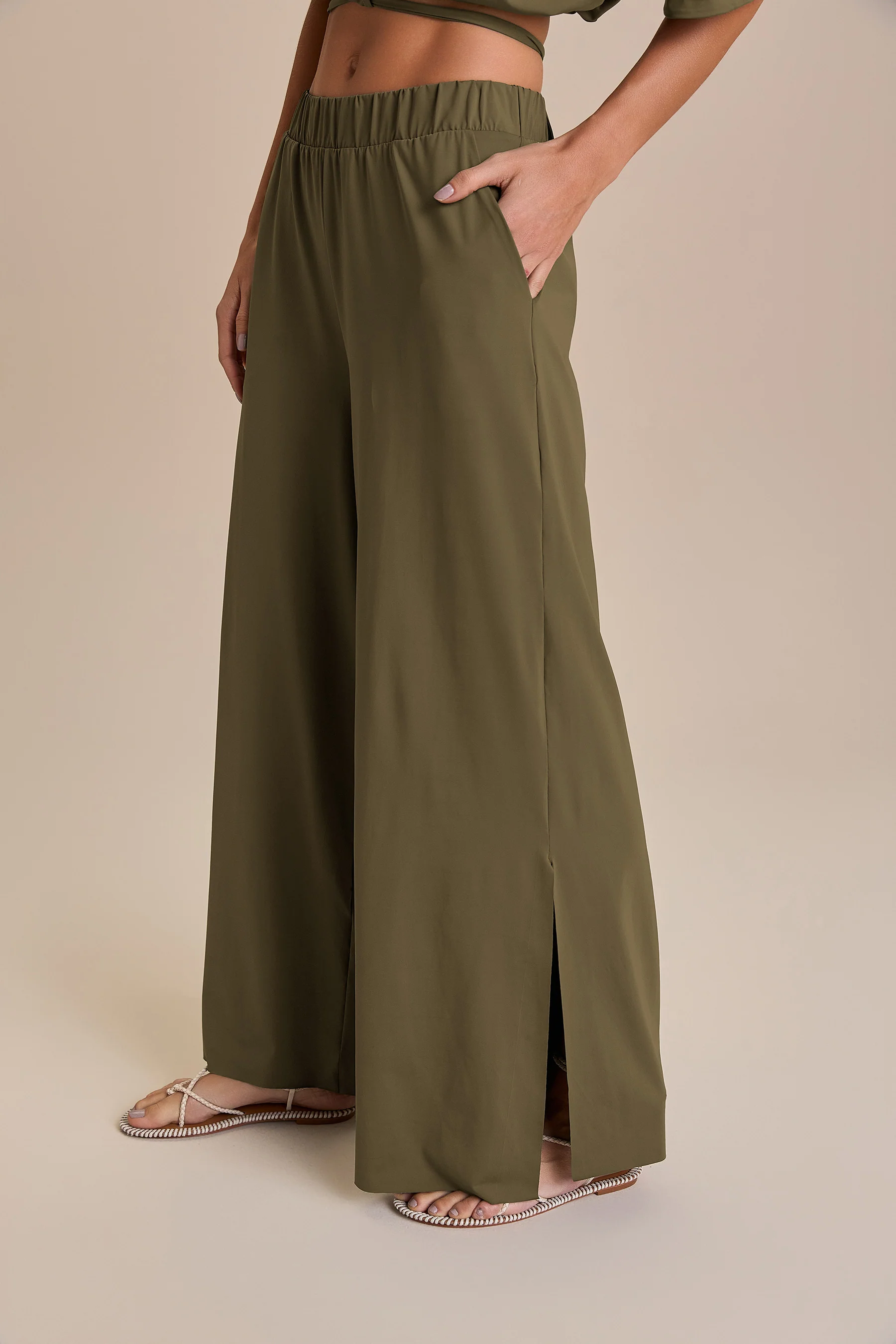 Wide Slit Pants - Image 2